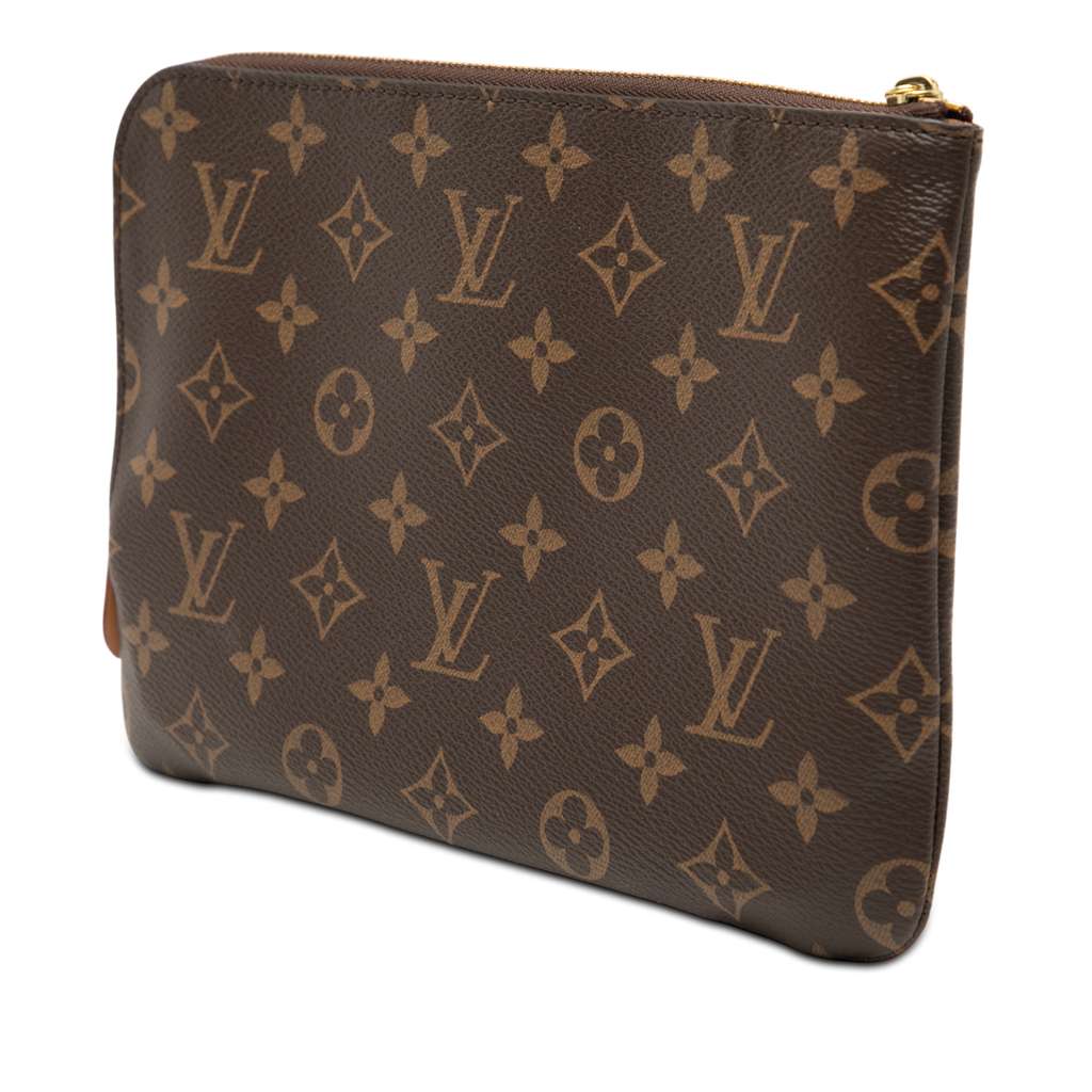 Louis Vuitton Monogram Etui Voyageur PM Brown Good condition - Back View