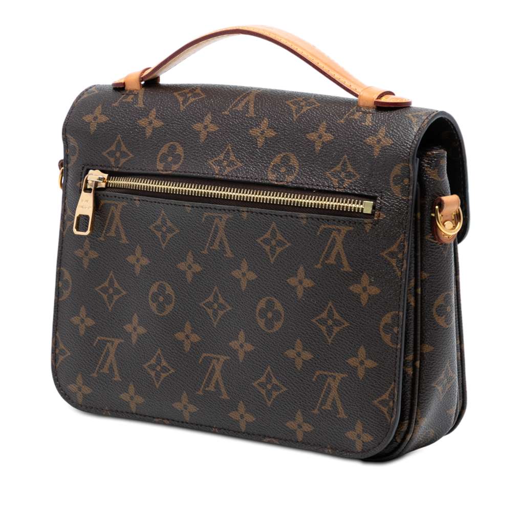 Louis Vuitton Monogram Pochette Metis Brown Good condition - Back View