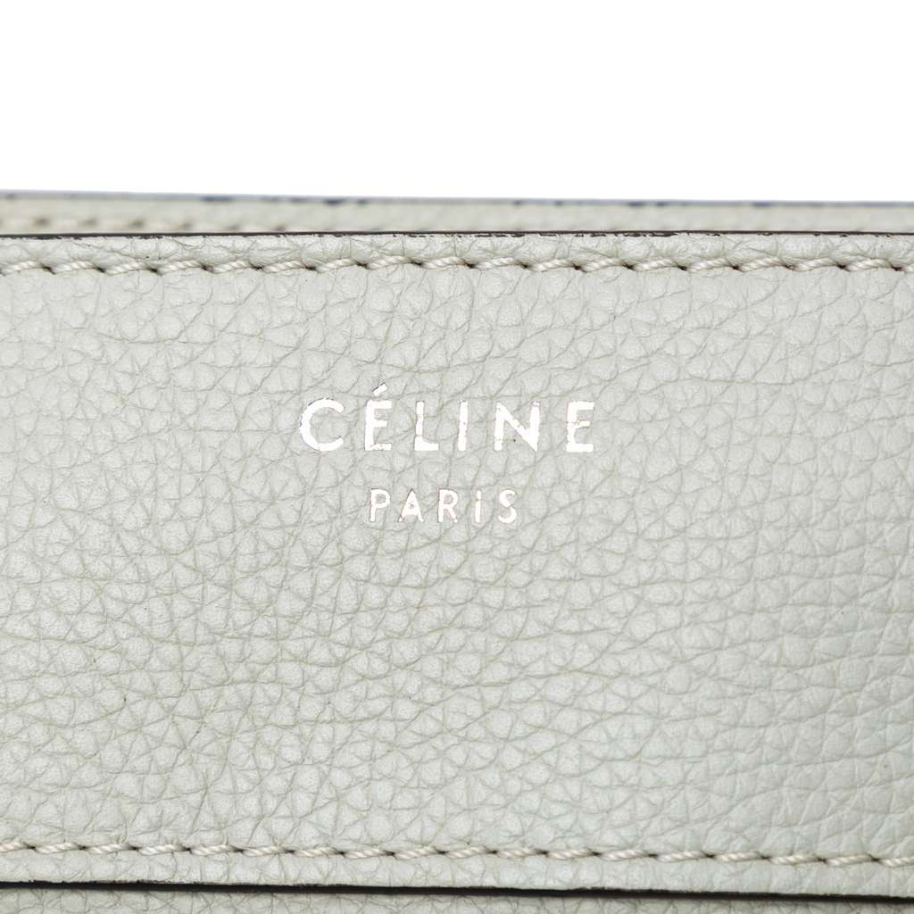 Celine Mini Calfskin Luggage Tote White Leather Good condition - Box View