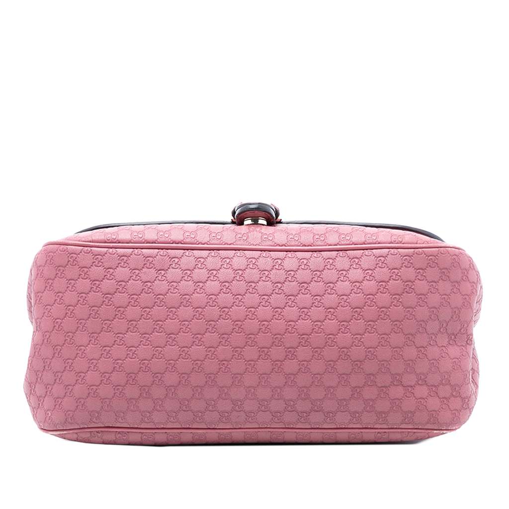 Gucci Microguccissima Sukey Crossbody Pink Leather Good condition - Inside View