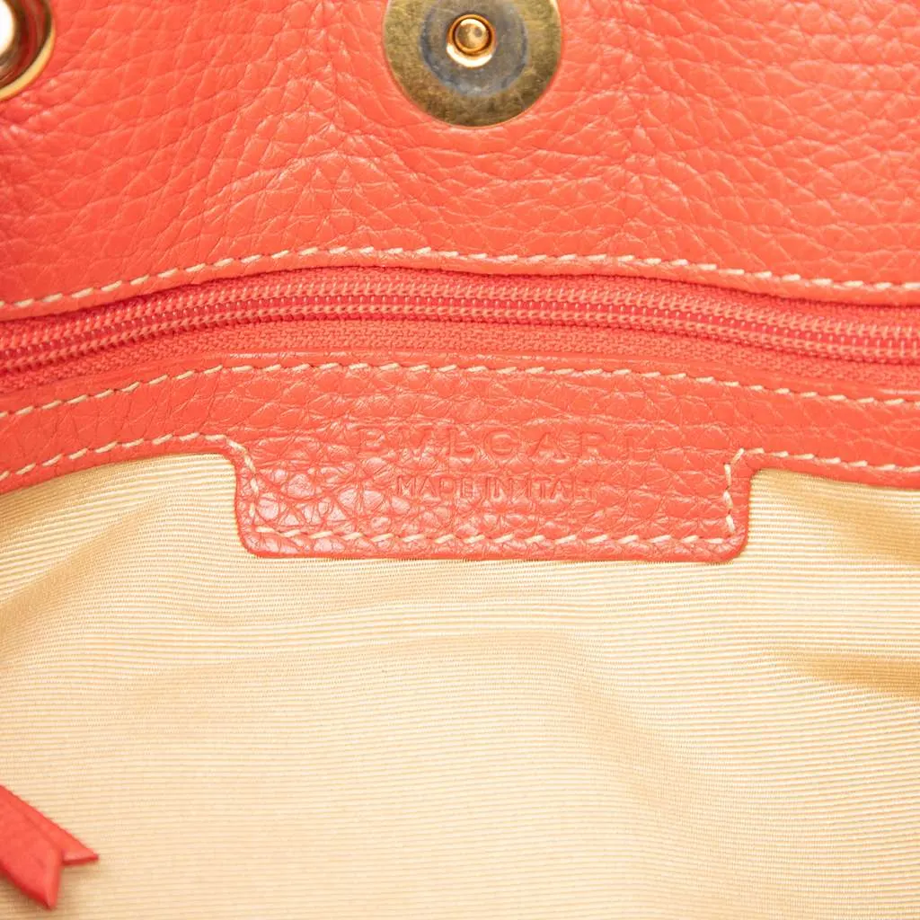 Bvlgari Logomania Canvas Satchel Brown Canvas Very good - Box View