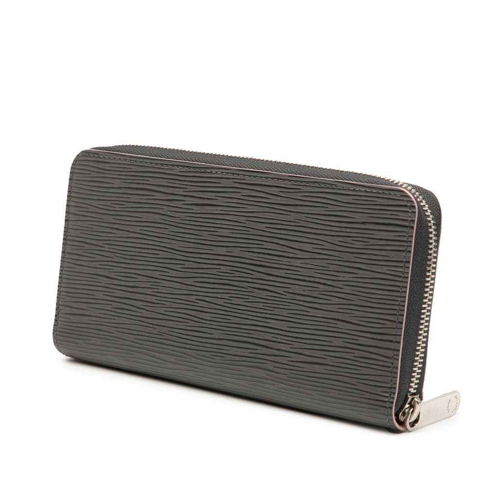 Louis Vuitton Epi Zippy Wallet Grey Leather Good condition - Back View