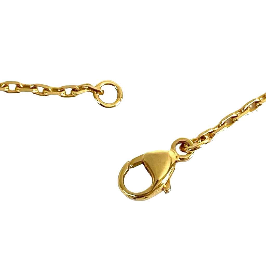 Hermès Gold Plated Enamel Pop H Pendant Necklace Black Good condition - Model View