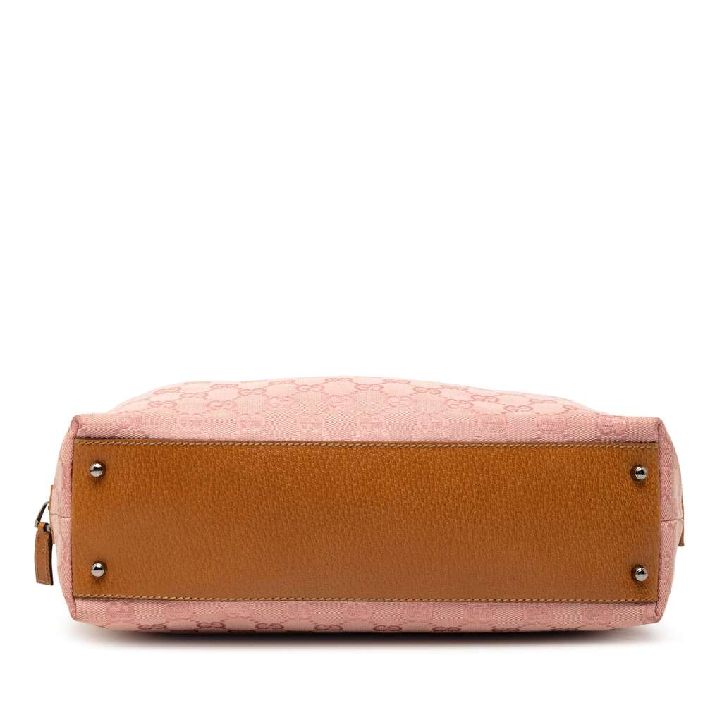 Gucci GG Canvas Boston Bag Pink Canvas Good condition - Inside View