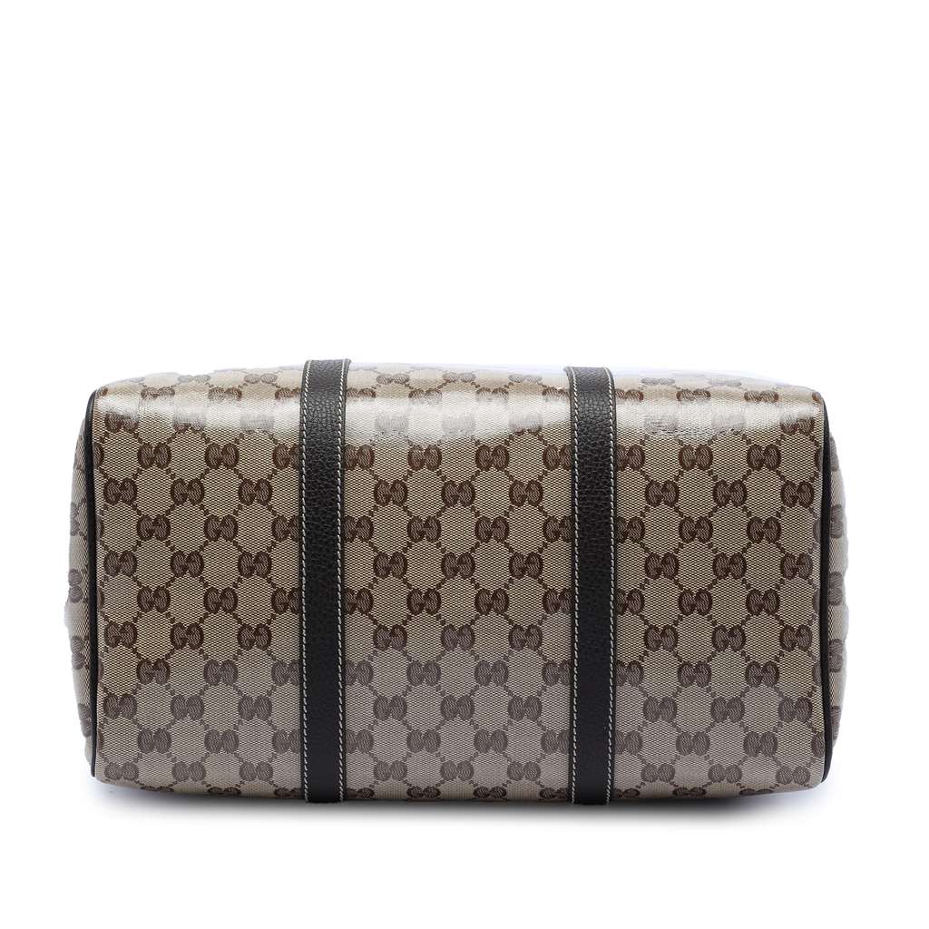 Gucci Medium GG Crystal Joy Boston Bag Brown Canvas Good condition - Inside View