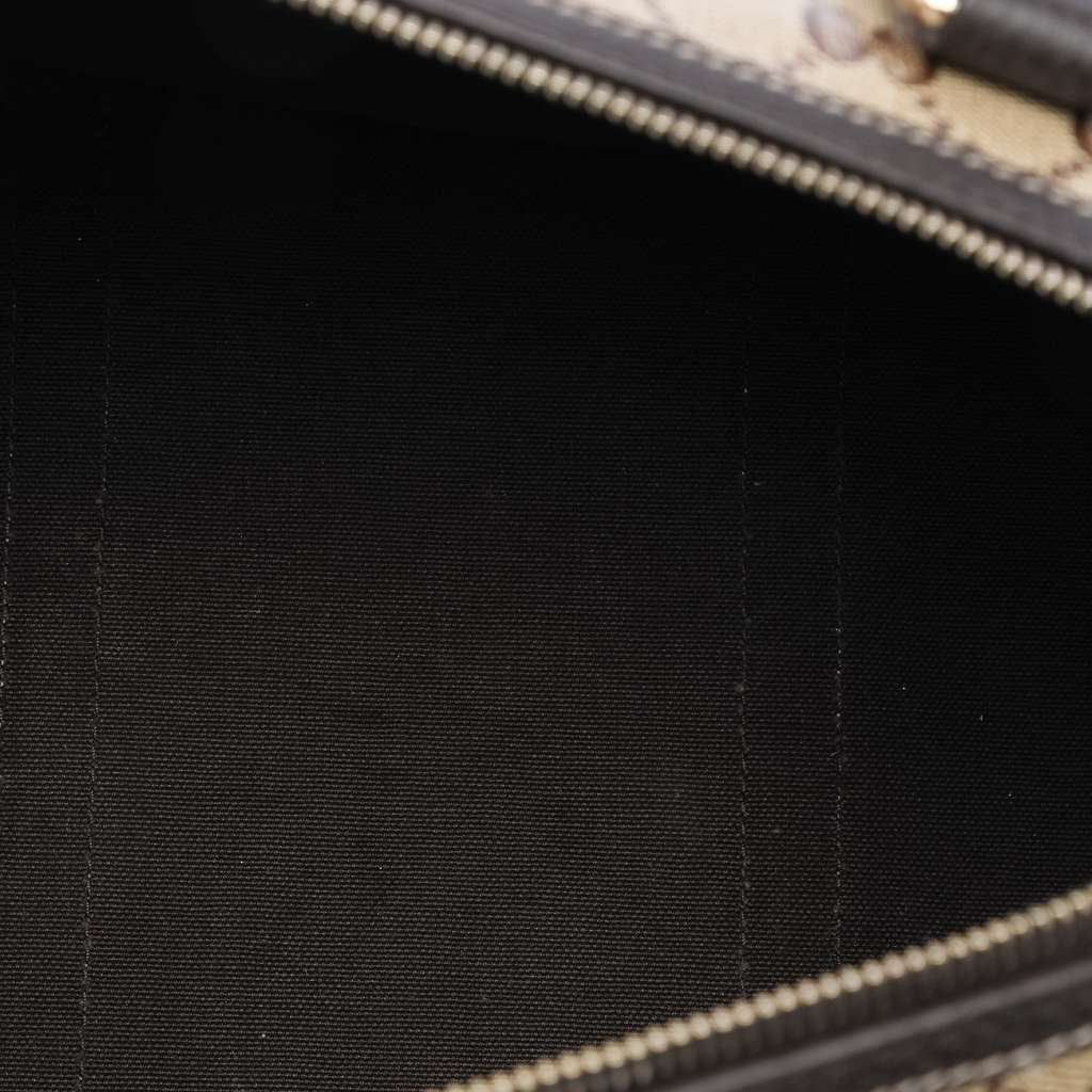 Gucci Medium GG Crystal Joy Boston Bag Brown Canvas Good condition - Model View