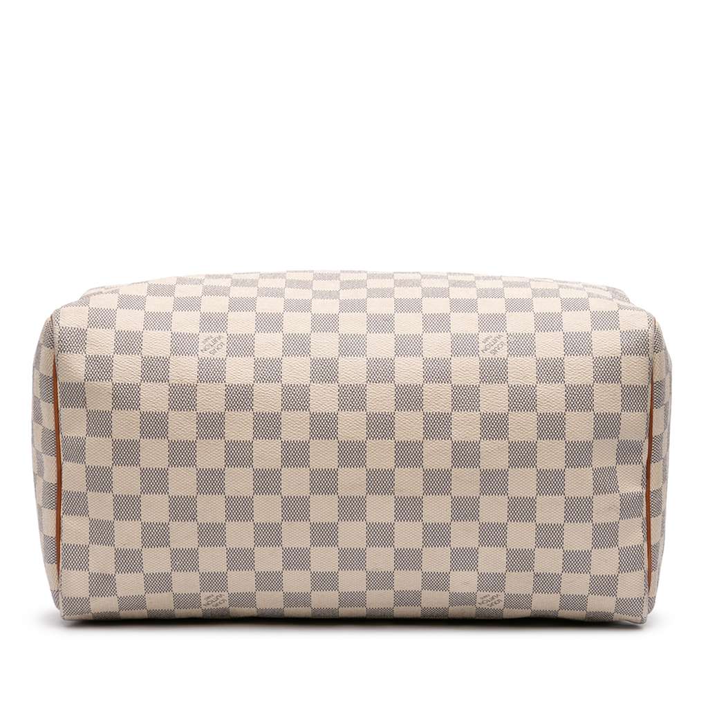 Louis Vuitton Damier Azur Speedy 35 White Good condition - Inside View