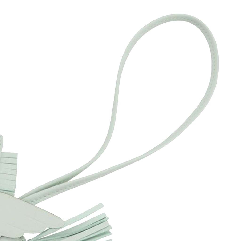 Hermès Milo Lambskin and Swift Grigri Rodeo Pegase Bag Charm PM Green Leather Very good condition - Box View