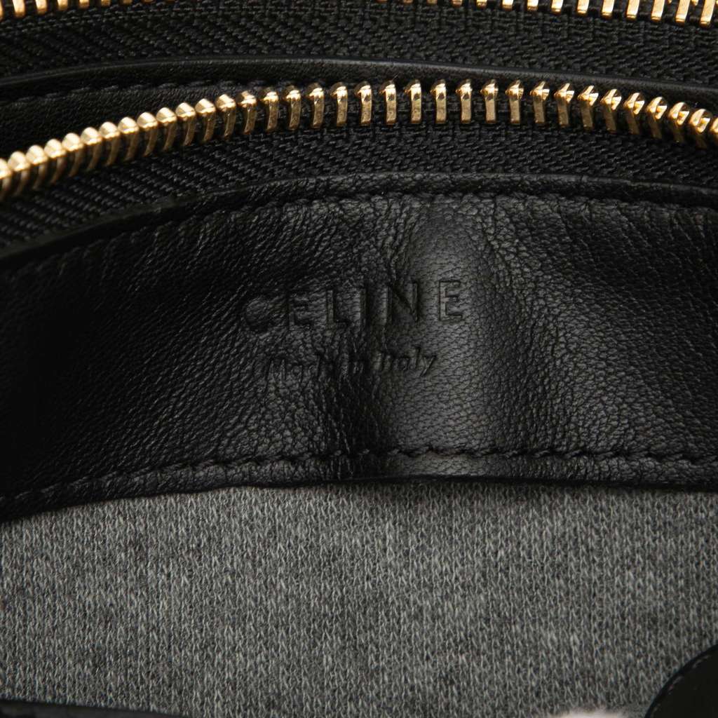 Celine Small Lambskin Trio Crossbody Black Leather Good condition - Box View