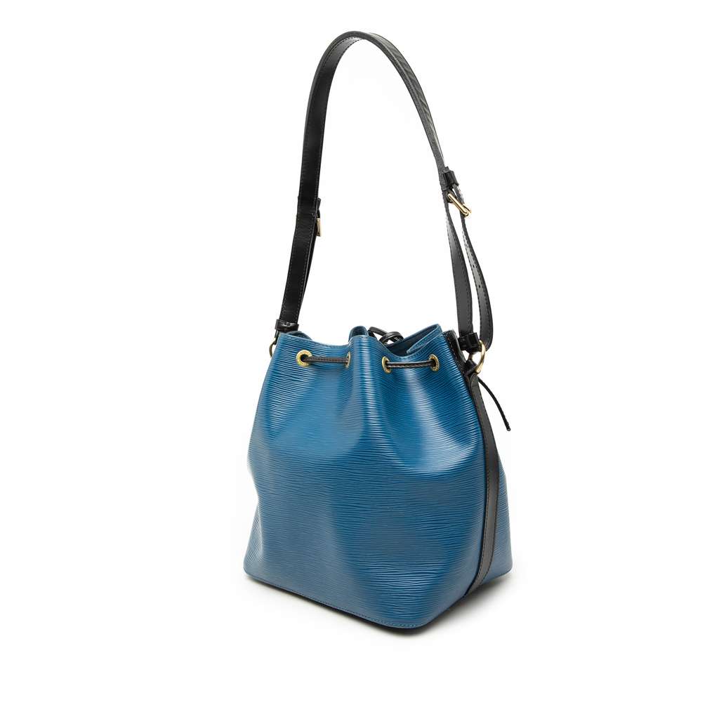 Louis Vuitton Epi Petit Bicolor Noe Blue Leather Good condition - Back View