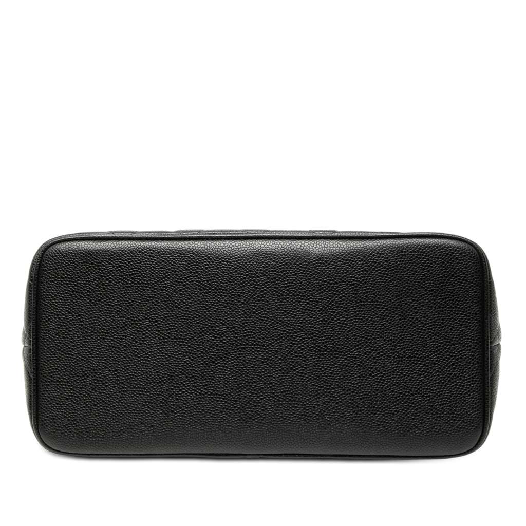 Chanel Caviar Medallion Tote Black Leather Good condition - Inside View