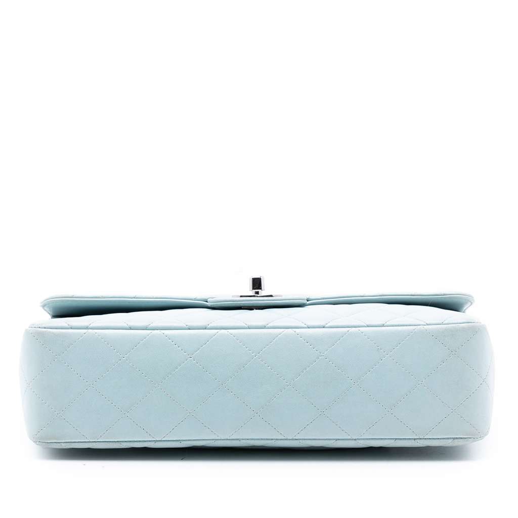 Chanel Lambskin Parent Kelly Flap Blue Leather Good condition - Inside View