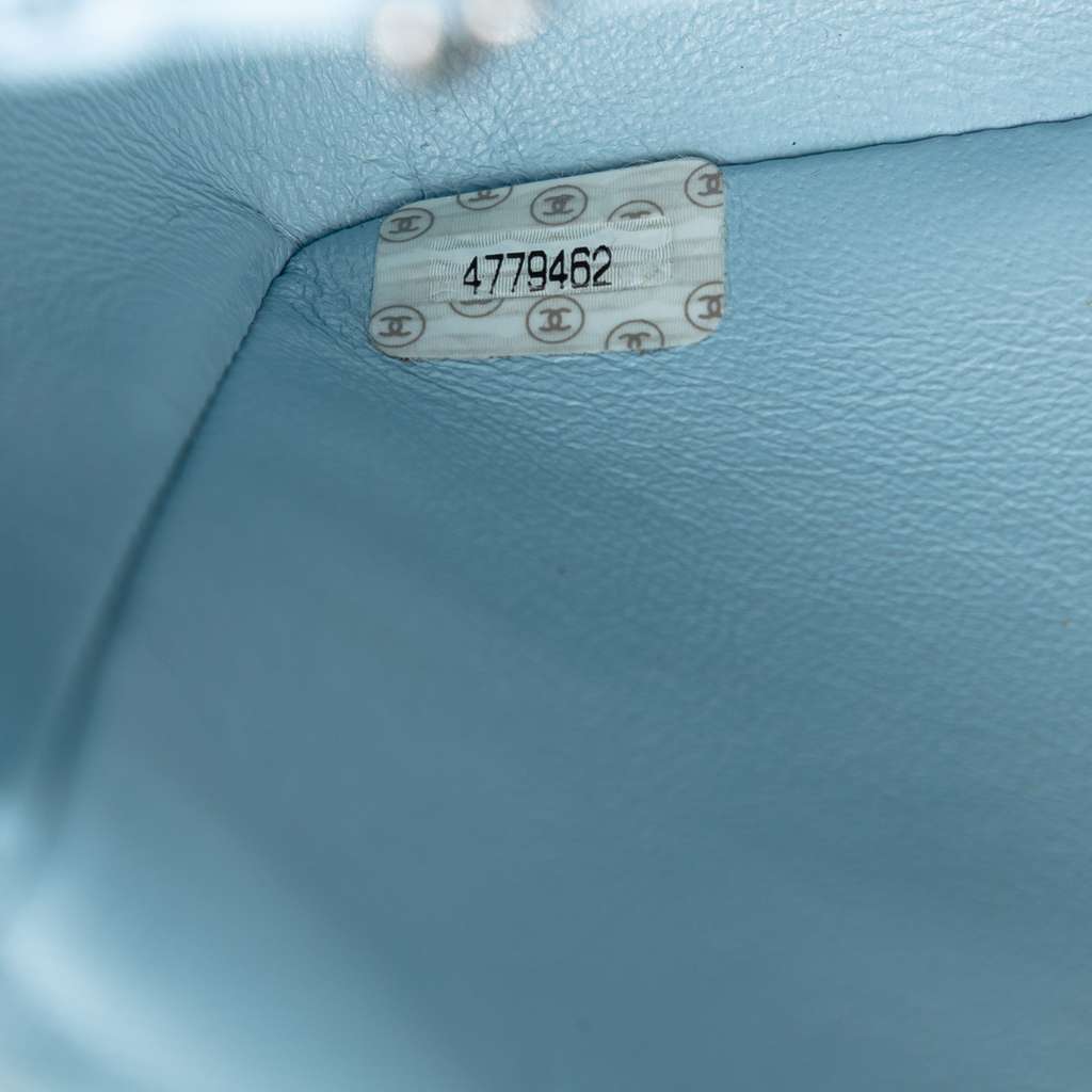 Chanel Lambskin Parent Kelly Flap Blue Leather Good condition - Box View