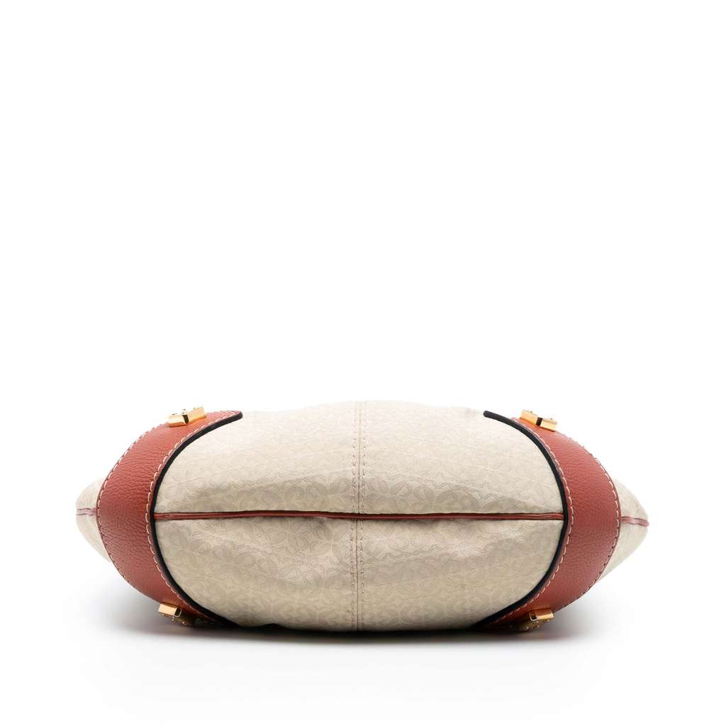 Loewe Anagram Canvas New Road Hobo Brown Canvas Good condition - Inside View