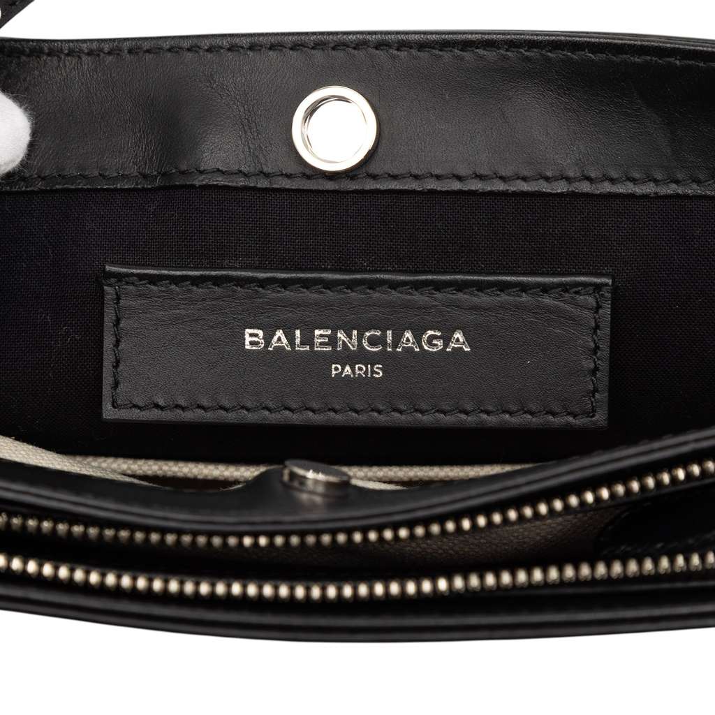 Balenciaga Canvas Navy Pochette Crossbody Brown Canvas Good condition - Box View