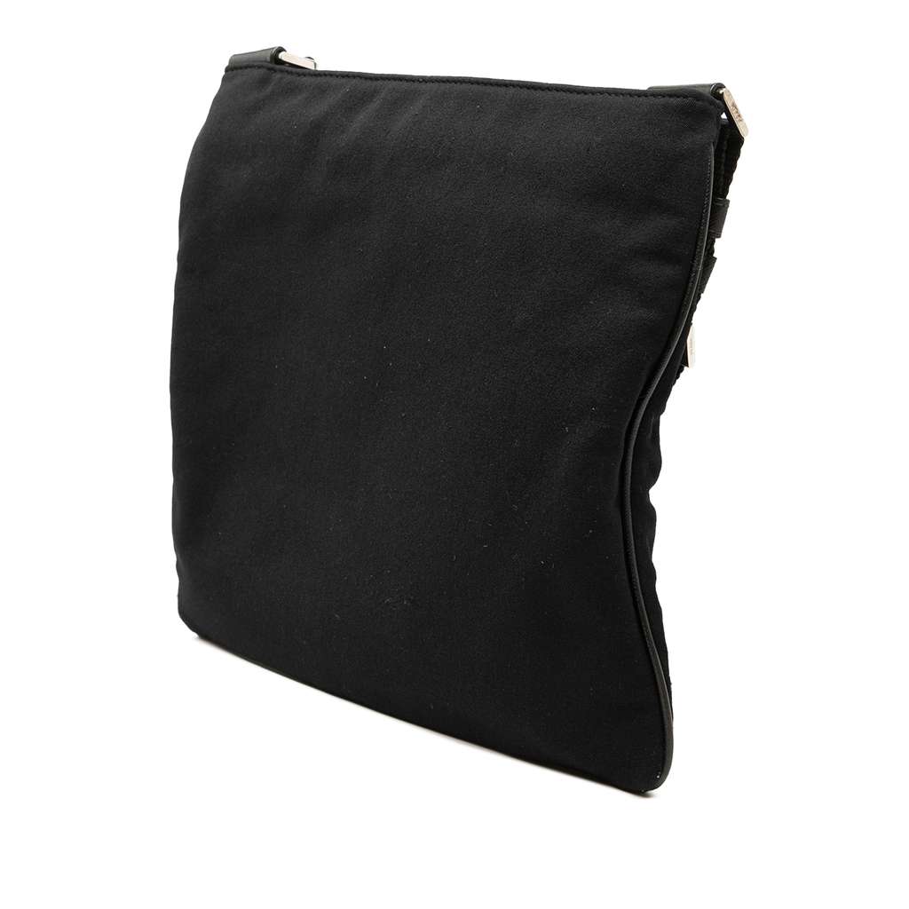 Prada Tessuto Zip Top Crossbody Black Good condition - Back View
