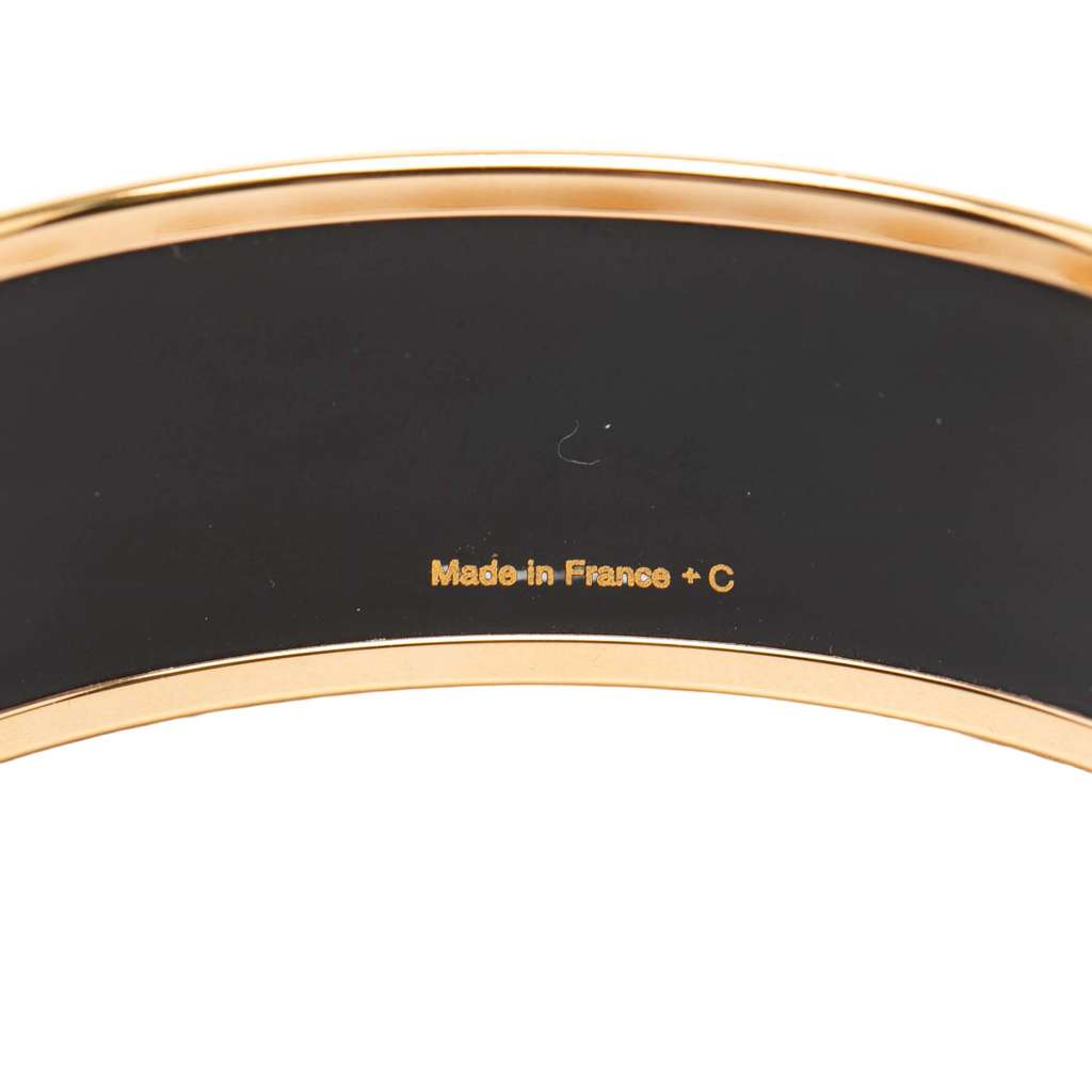 Hermès Wide Animapolis Enamel Bracelet 62 Blue Good condition - Model View