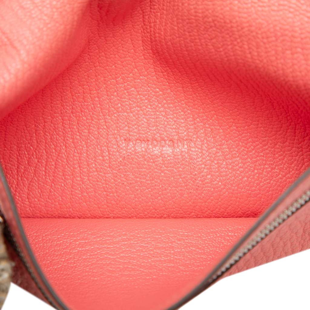 Hermès Chevre Mysore Bearn Long Wallet Pink Leather Good condition - Box View