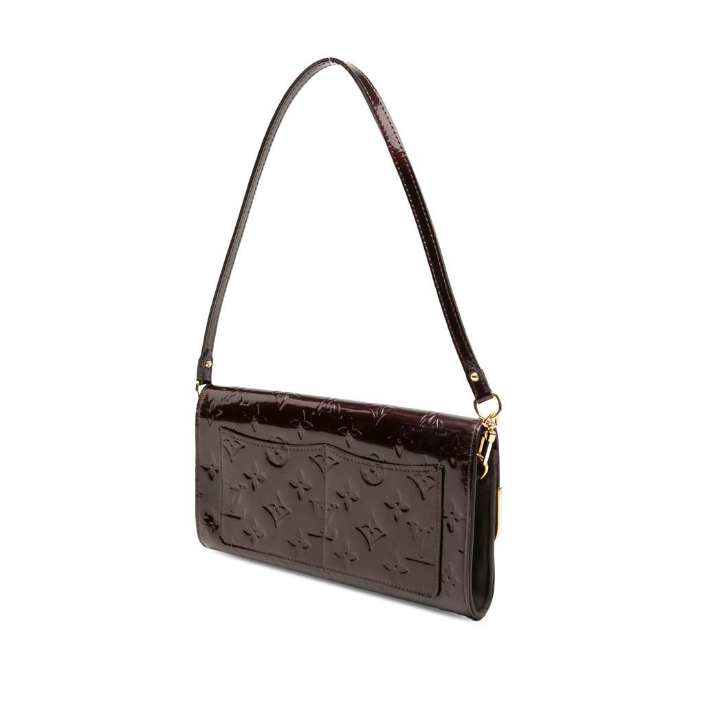 Louis Vuitton Monogram Vernis Rossmore MM Purple Leather Good condition - Back View