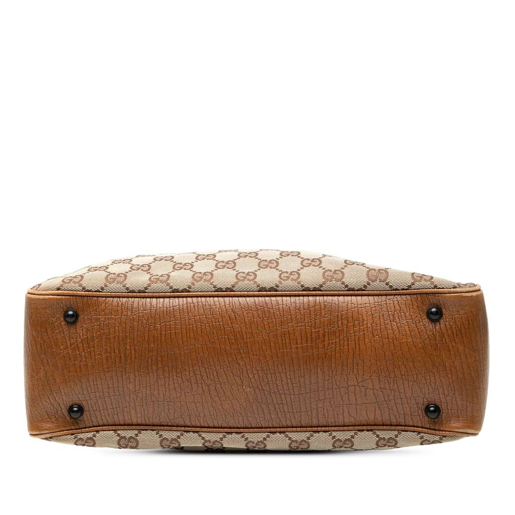 Gucci GG Canvas Bamboo Tote Brown Canvas Good condition - Inside View