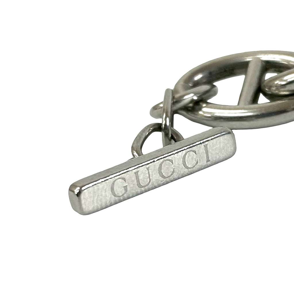 Gucci Sterling Silver Interlocking G Anchor Chain Bracelet Silver Silver Good condition - Model View
