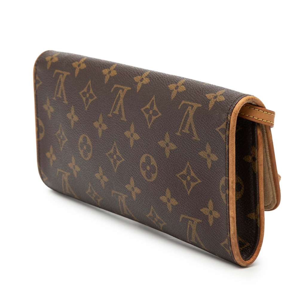 Louis Vuitton Monogram Pochette Twin GM Brown Good condition - Back View