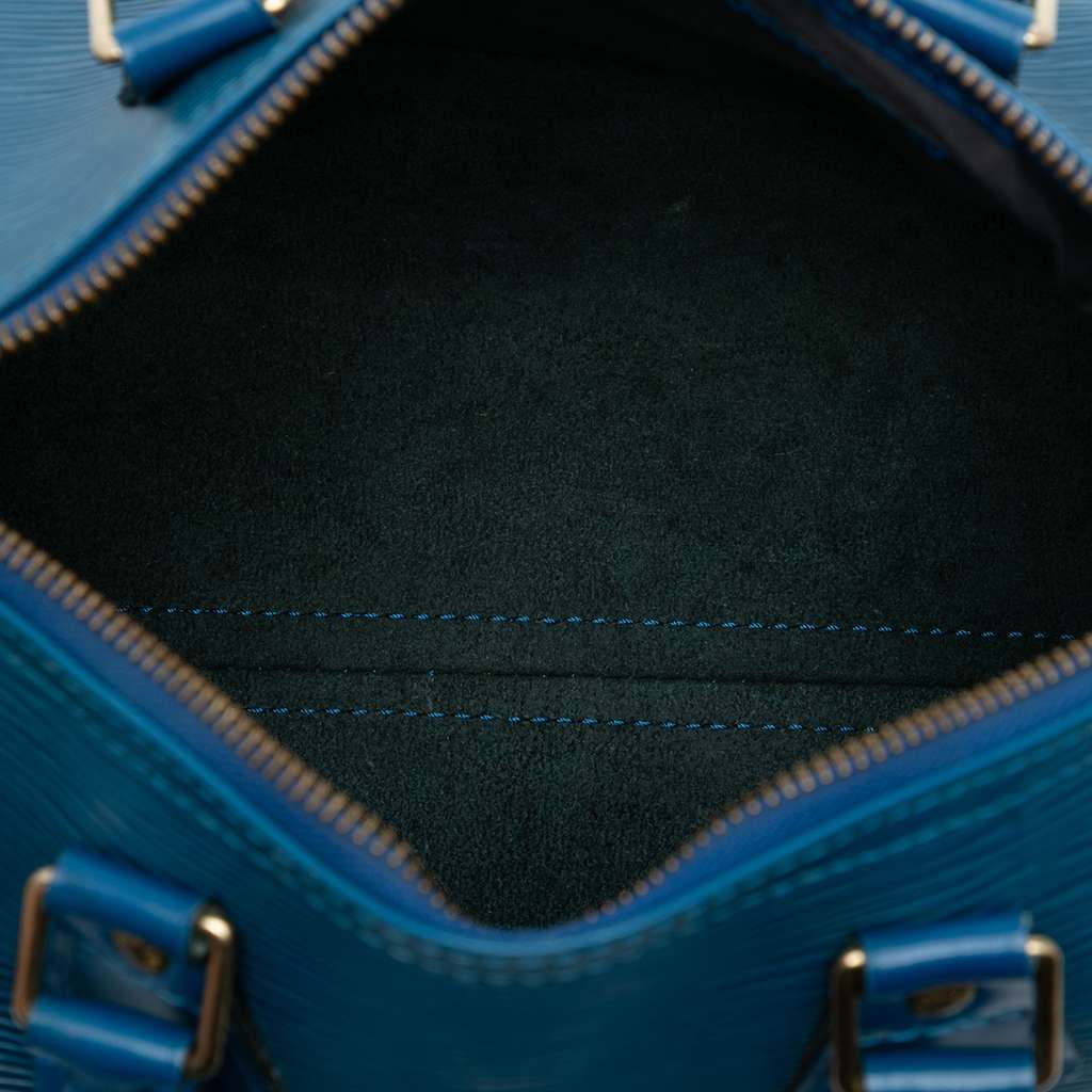 Louis Vuitton Epi Speedy 25 Blue Leather Good condition - Model View