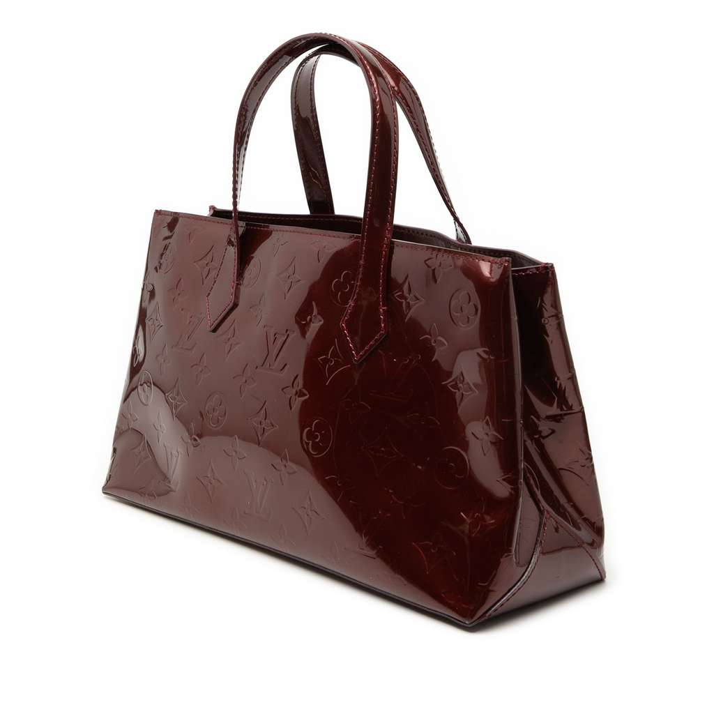 Louis Vuitton Monogram Vernis Wilshire PM Red Leather Fair condition - Back View