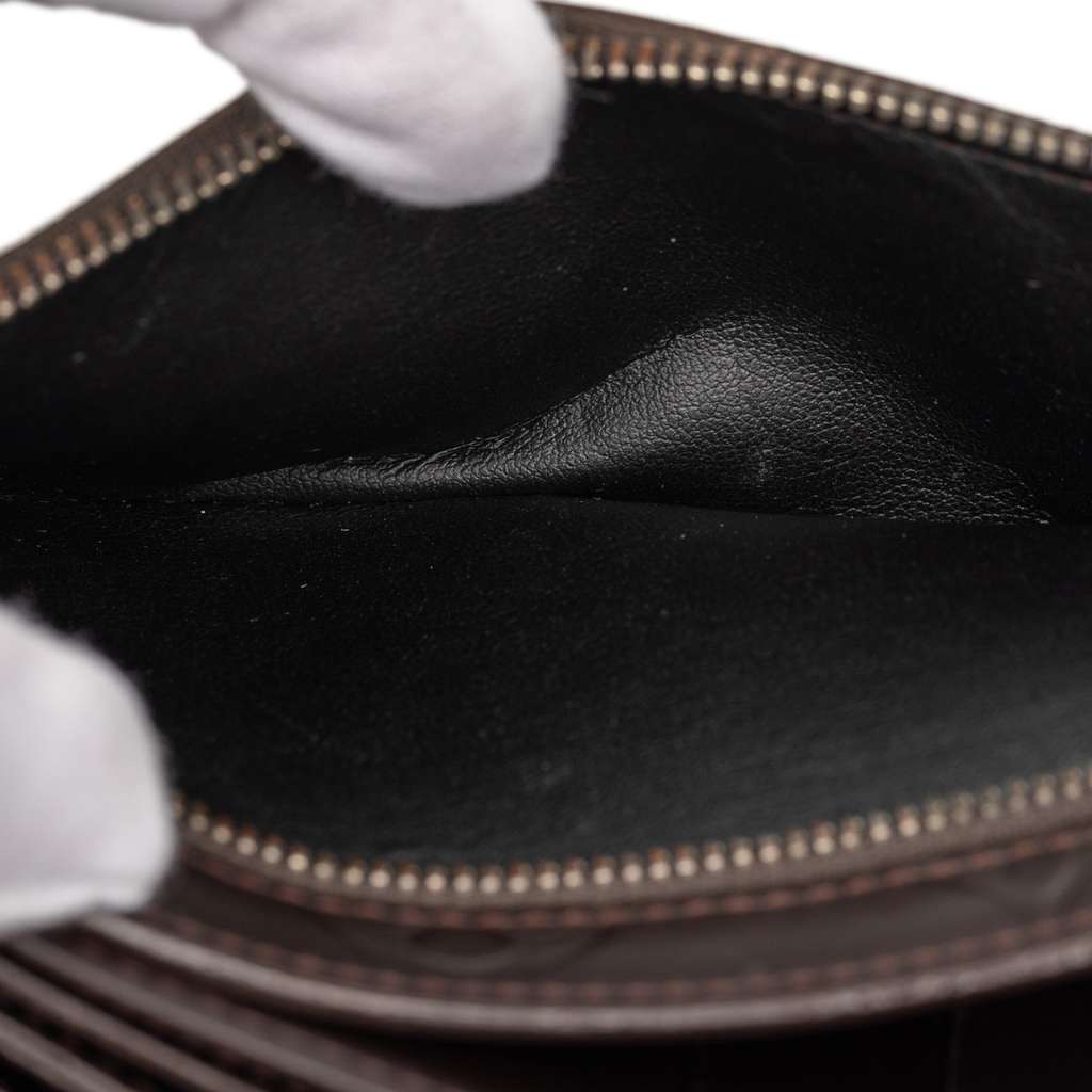 Louis Vuitton Monogram Glace Hoist Organizer Wallet Brown Leather Good condition - Model View