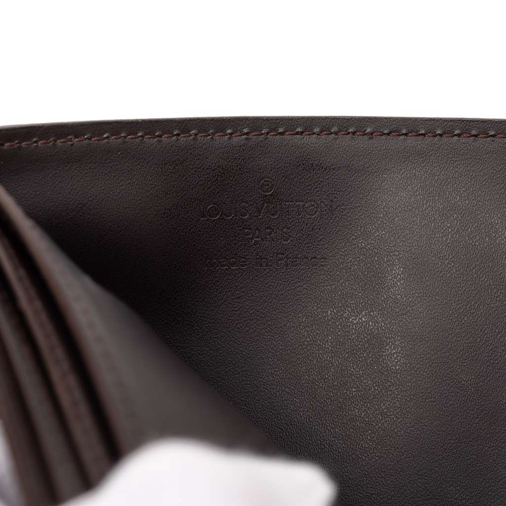 Louis Vuitton Monogram Glace Hoist Organizer Wallet Brown Leather Good condition - Box View