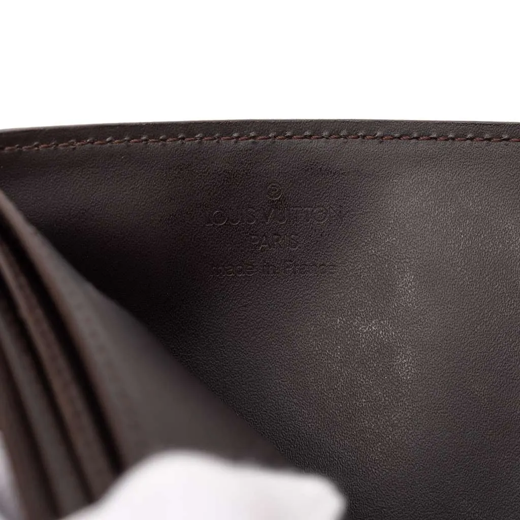 Louis Vuitton Monogram Glace Hoist Organizer Wallet Brown Leather Very good - Box View