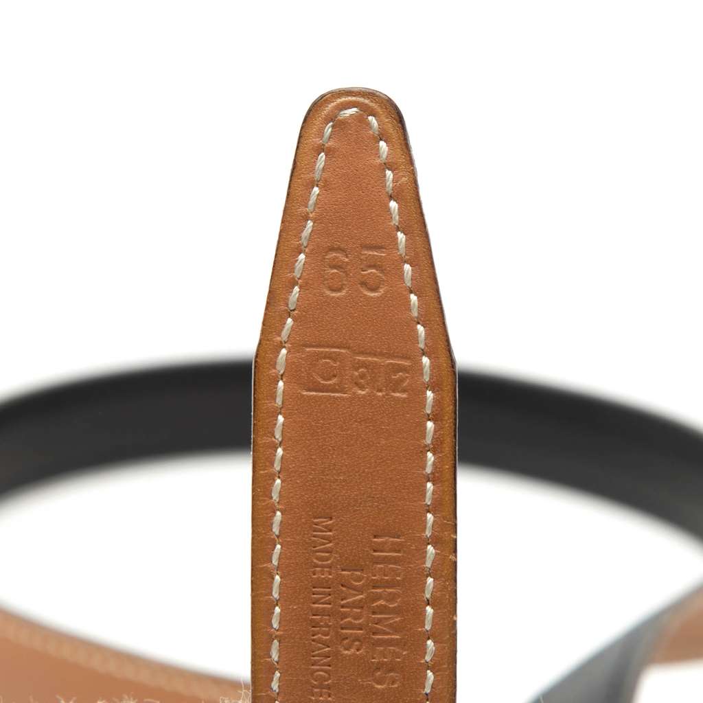 Hermès Gulliver and Box Calf Constance H Reversible Belt Brown Leather Good condition - Box View