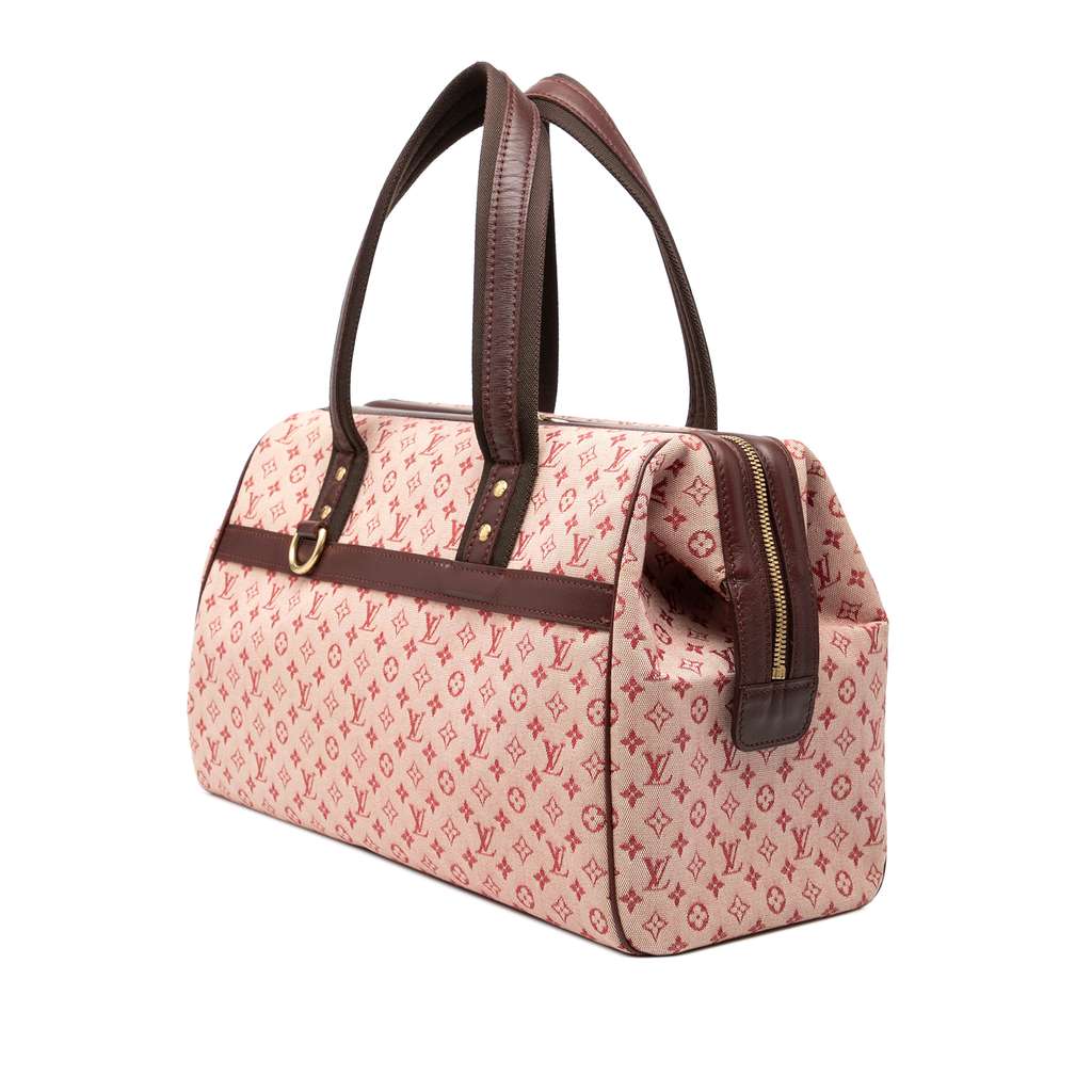 Louis Vuitton Monogram Mini Lin Josephine GM Red Canvas Fair condition - Back View