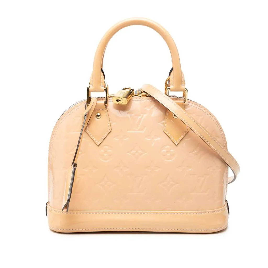 Louis Vuitton Monogram Vernis Alma BB Pink Leather Very good - Front View