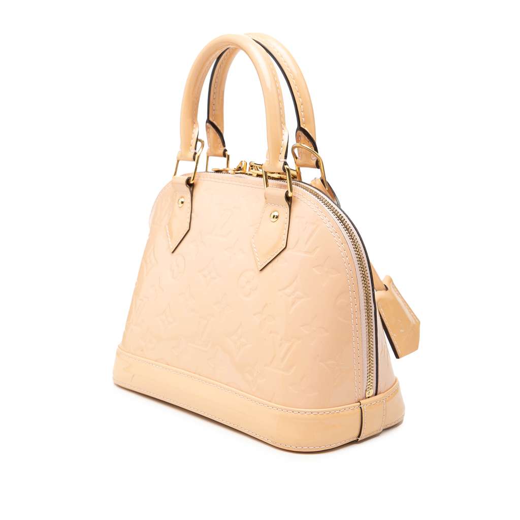 Louis Vuitton Monogram Vernis Alma BB Pink Leather Good condition - Back View