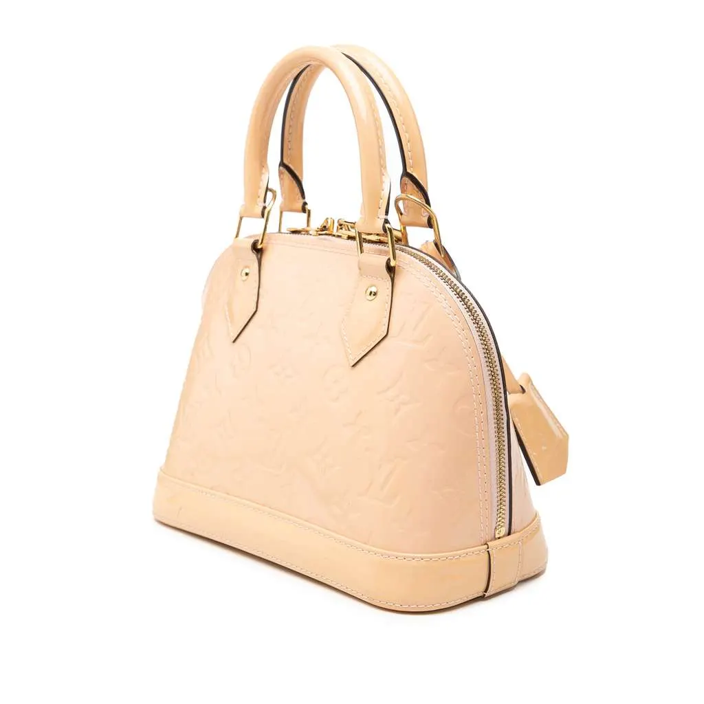 Louis Vuitton Monogram Vernis Alma BB Pink Leather Very good - Back View