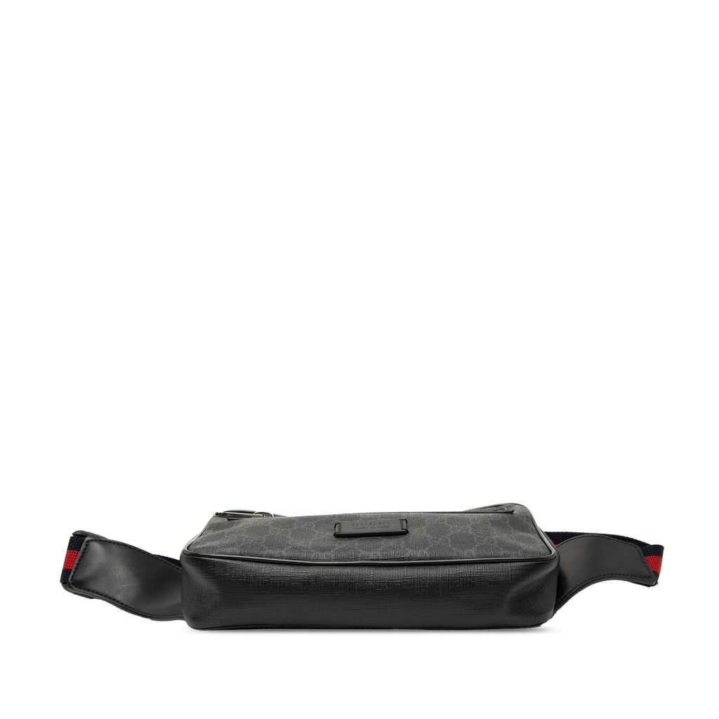 Gucci Small GG Supreme Web Belt Bag Black Canvas Good condition - Inside View