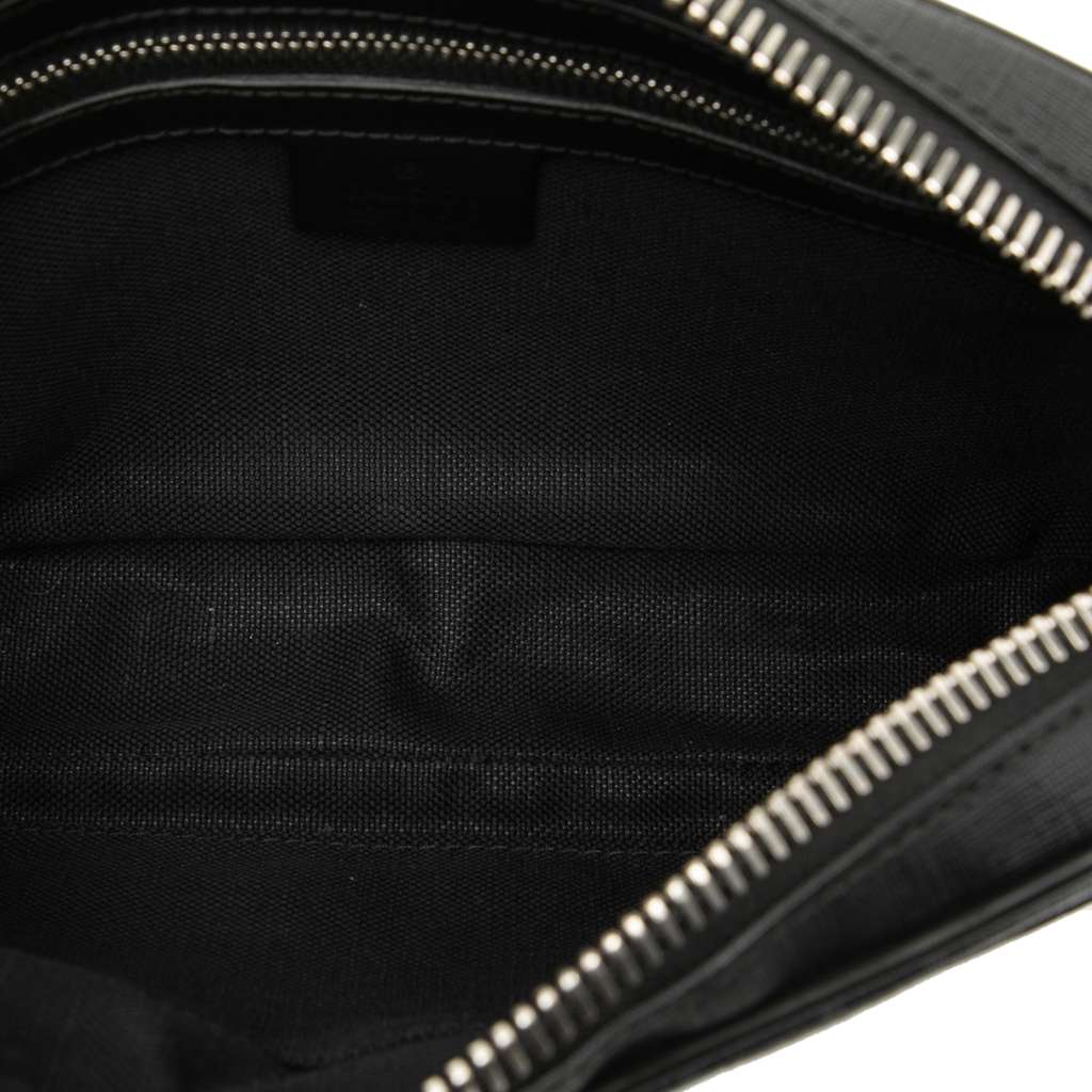 Gucci Small GG Supreme Web Belt Bag Black Canvas Good condition - Model View