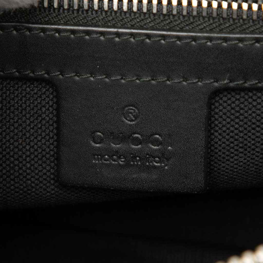 Gucci Small GG Supreme Web Belt Bag Black Canvas Good condition - Box View