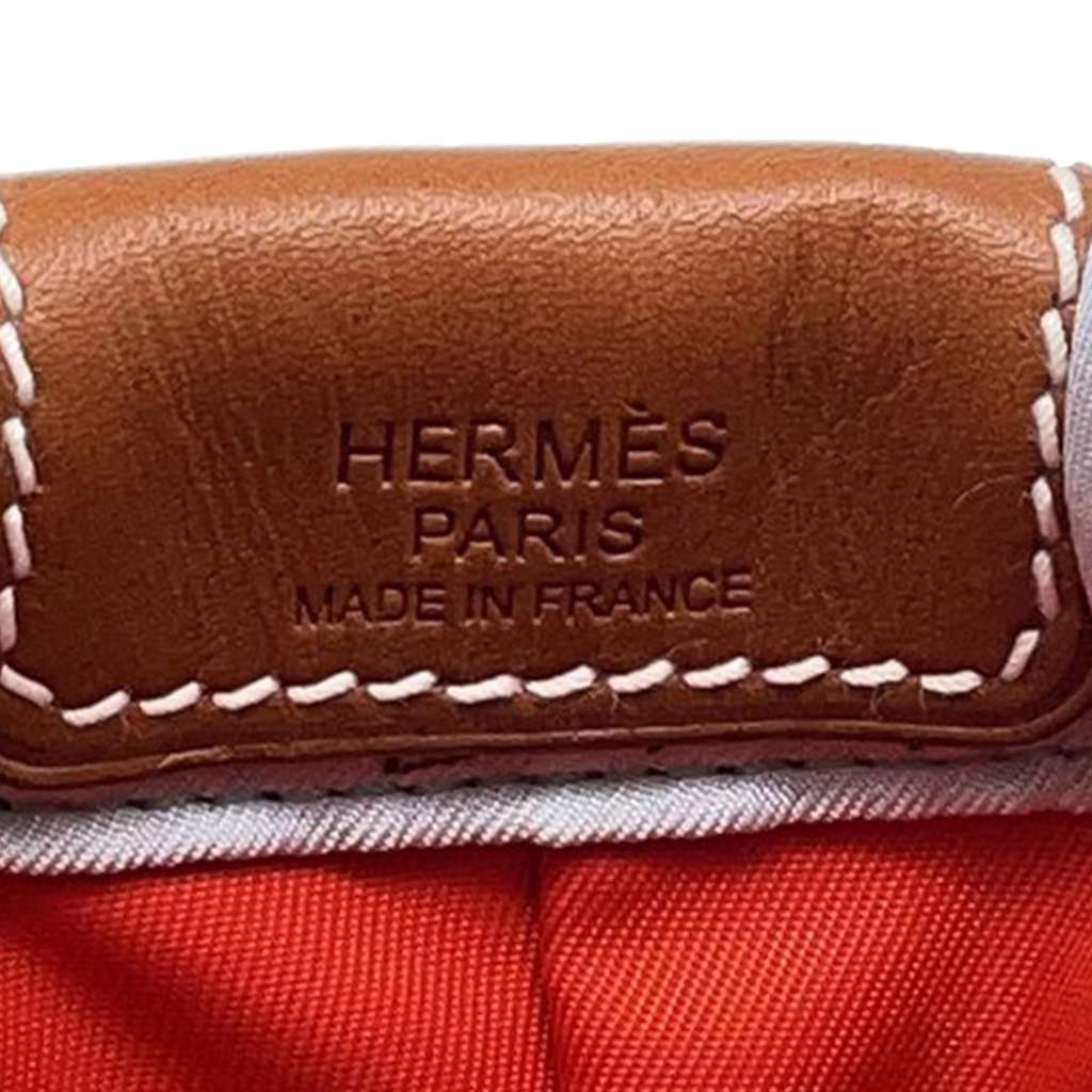 Hermès Silk Della Cavalleria Fourbi 20 Pouch Blue Silk Good condition - Box View