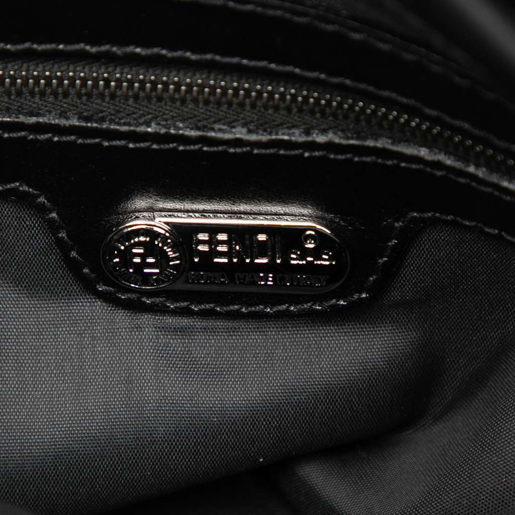 Fendi Nylon FF Satchel Black Good condition - Box View