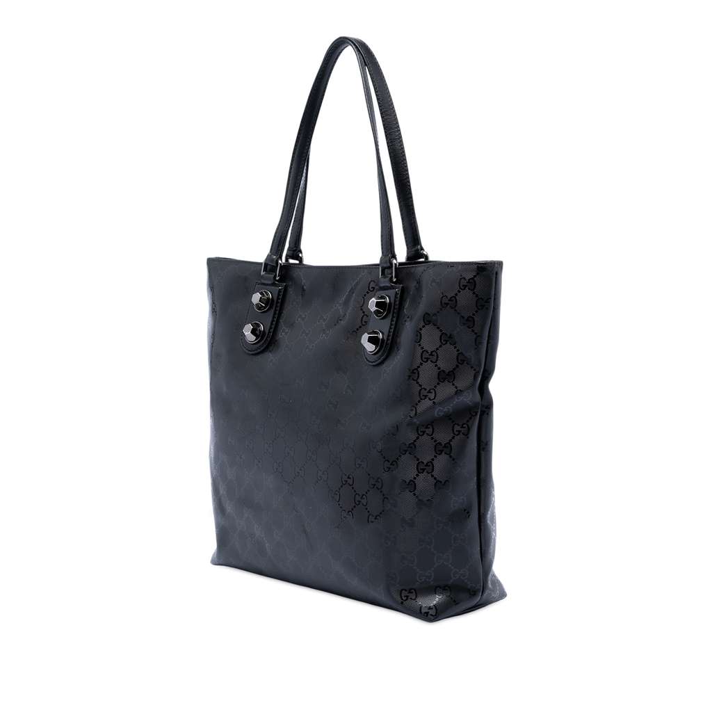 Gucci GG Imprime Tote Black Canvas Good condition - Back View