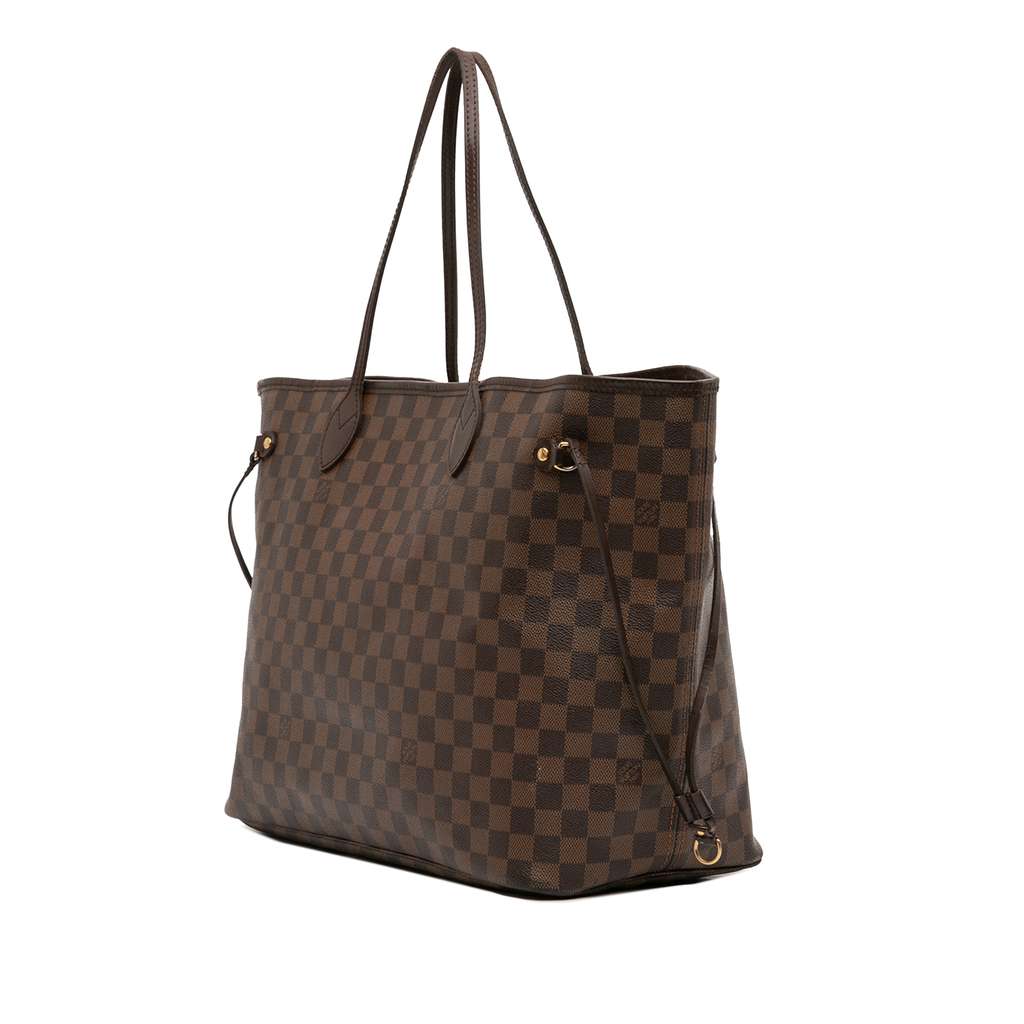 Louis Vuitton Damier Ebene Neverfull GM Brown Good condition - Back View