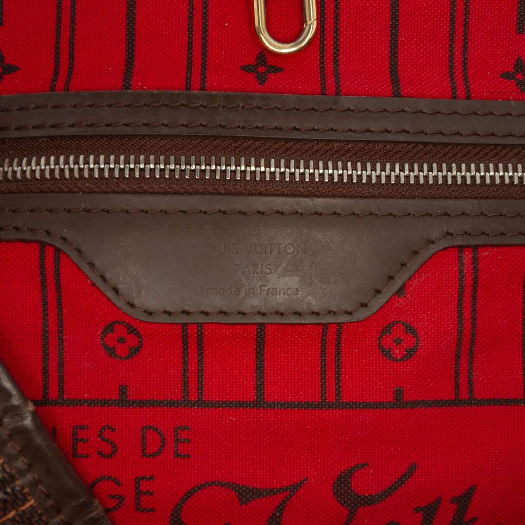 Louis Vuitton Damier Ebene Neverfull GM Brown Good condition - Box View