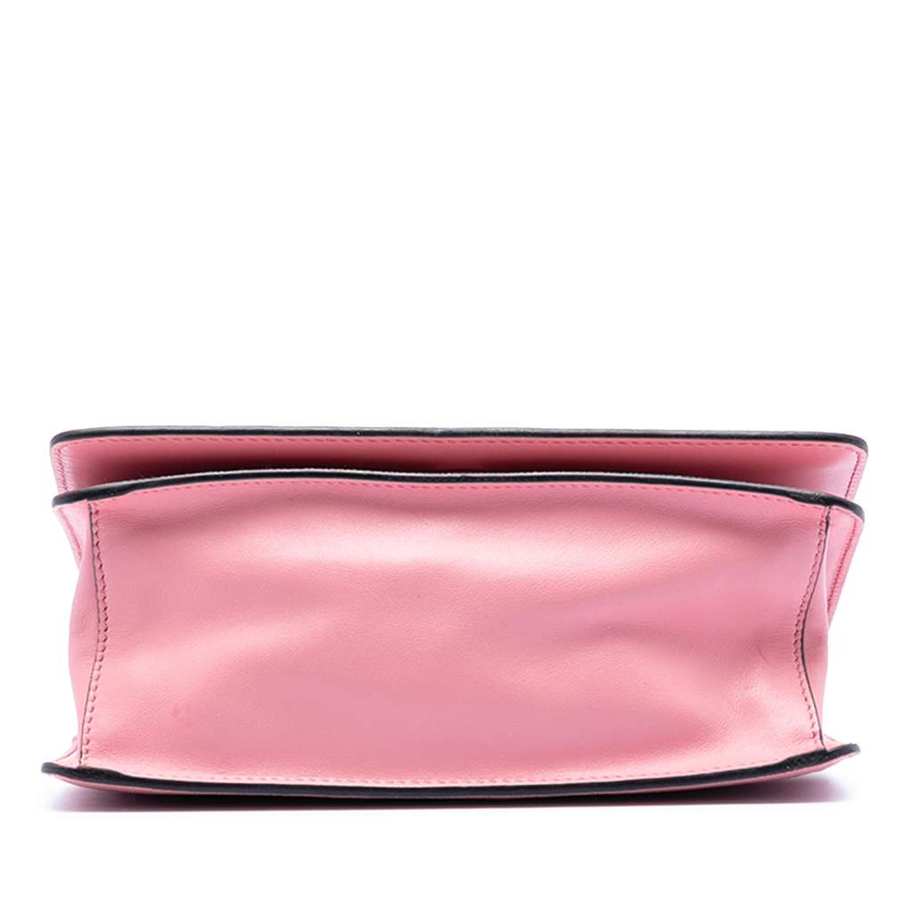 Prada Saffiano Lux Chain Crossbody Pink Leather Good condition - Inside View