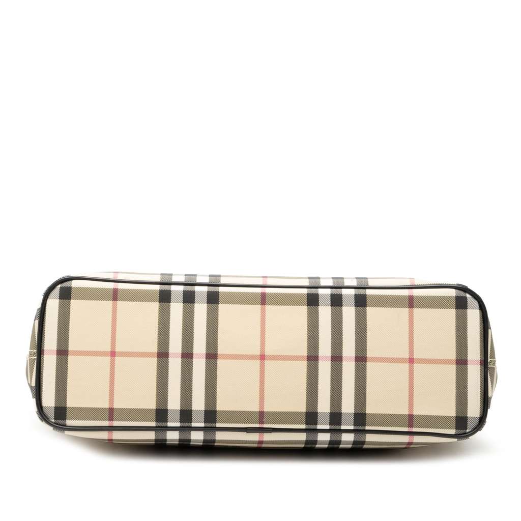 Burberry House Check Coated Canvas Tote Brown Canvas Good condition - Inside View