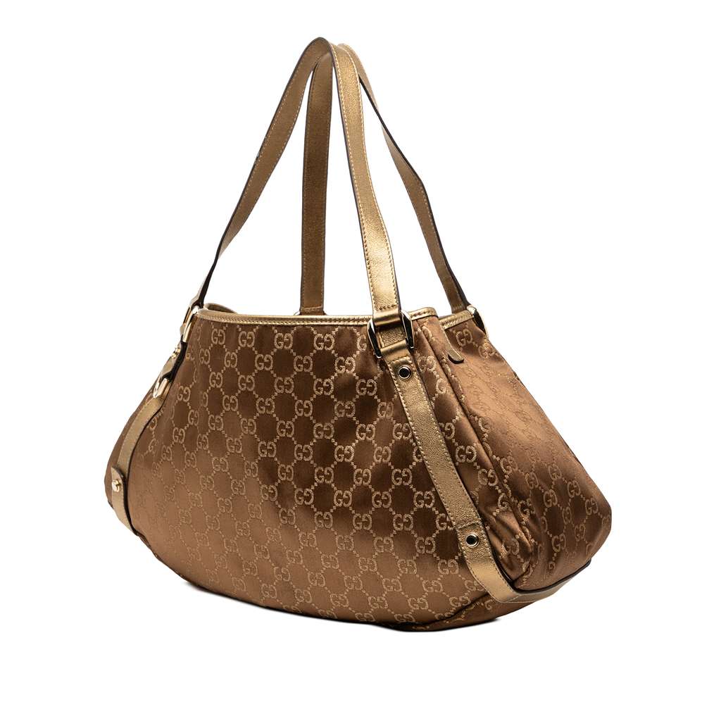 Gucci GG Canvas Abbey D Ring Tote Brown Canvas Good condition - Back View