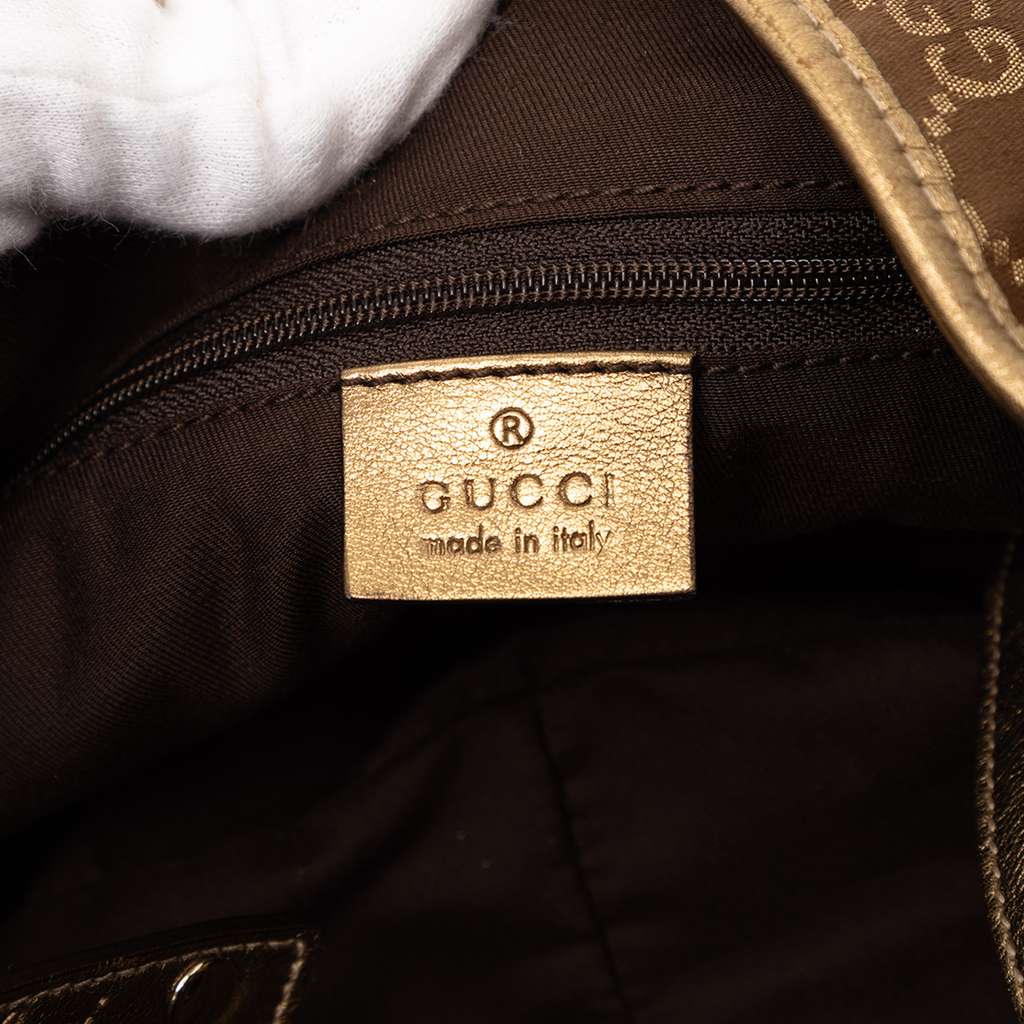 Gucci GG Canvas Abbey D Ring Tote Brown Canvas Good condition - Box View