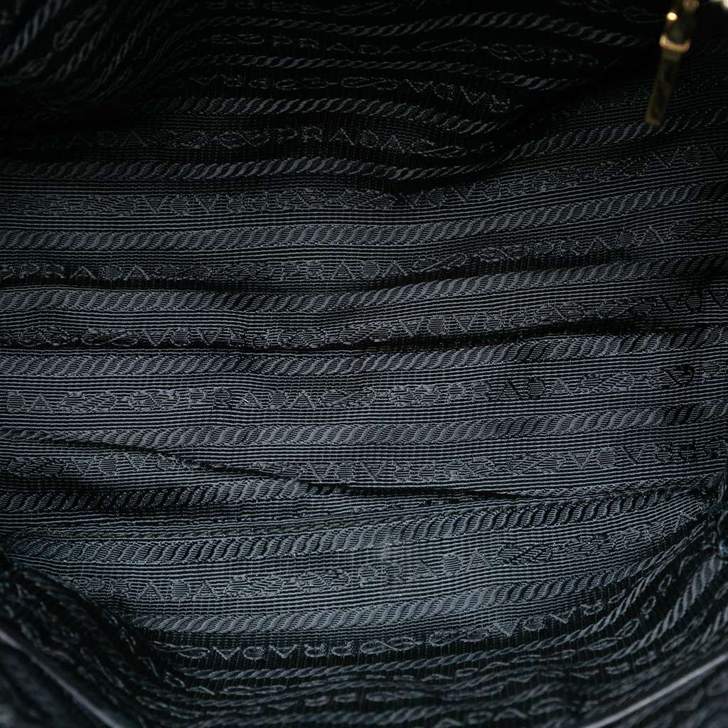 Prada Impuntu Tessuto Chain Crossbody Black Good condition - Model View