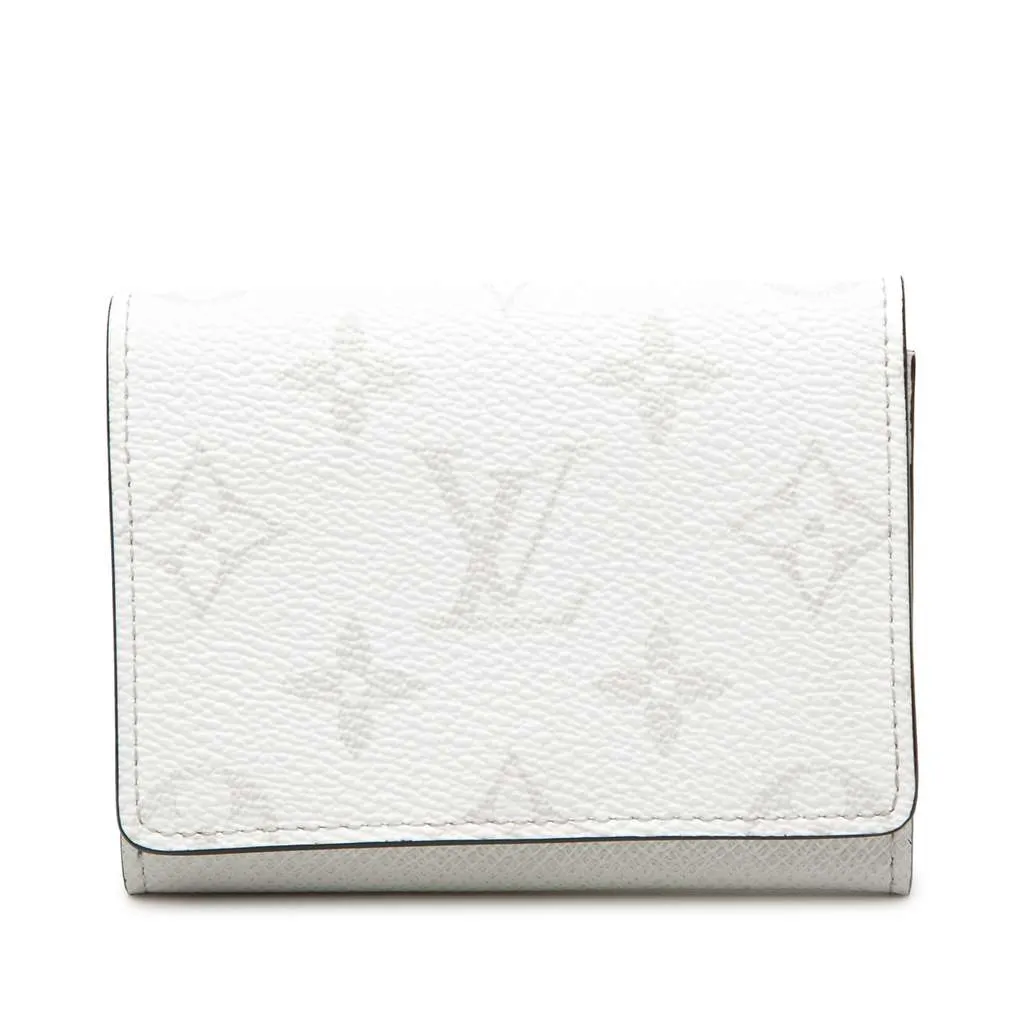 Louis Vuitton Monogram Enveloppe Carte de Visite White Very good - Front View